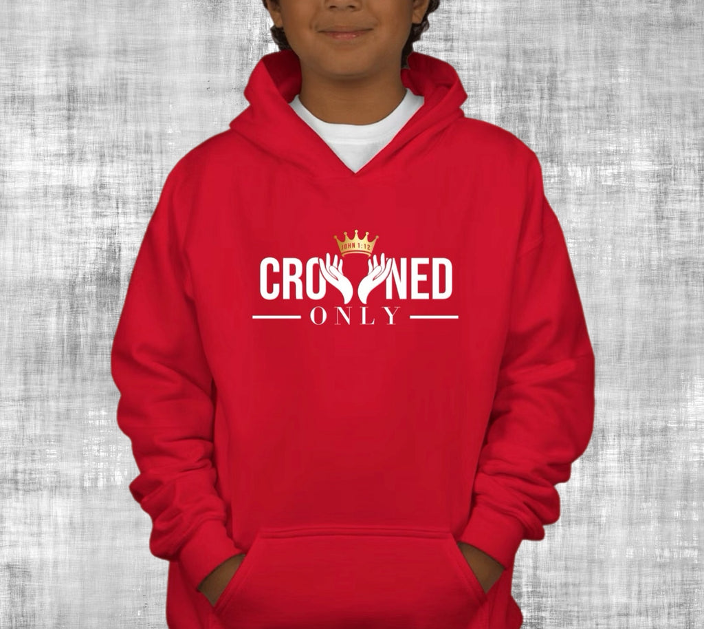 Crowned Only - John 1:12 - Youth Hoody